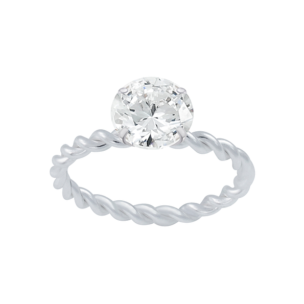 Wholesale Sterling Silver Solitaire Ring - JD2654