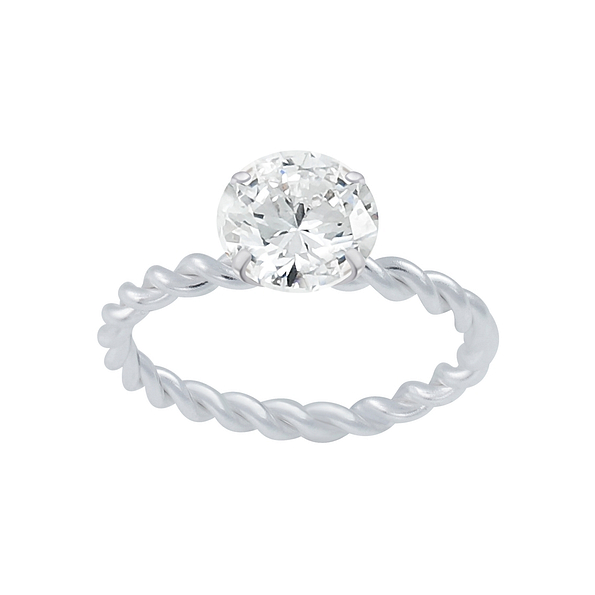 Wholesale Sterling Silver Solitaire Ring - JD2654