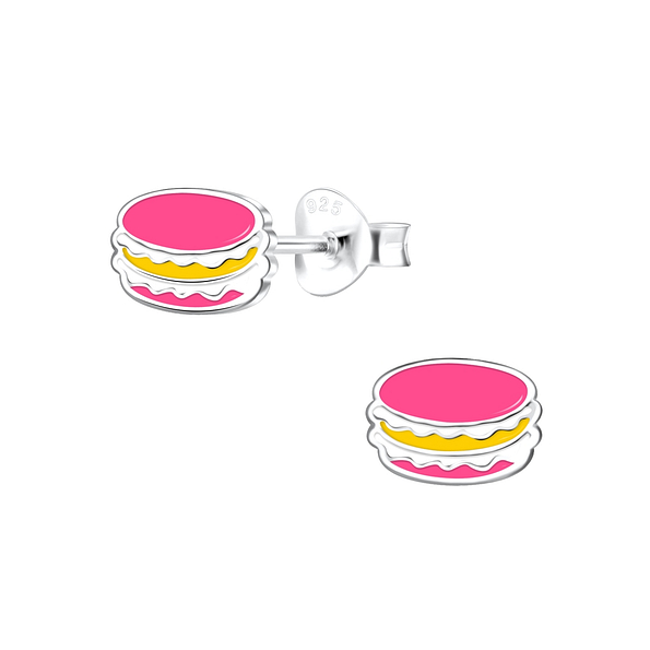 Wholesale Sterling Silver Macaron Ear Studs - JD3851