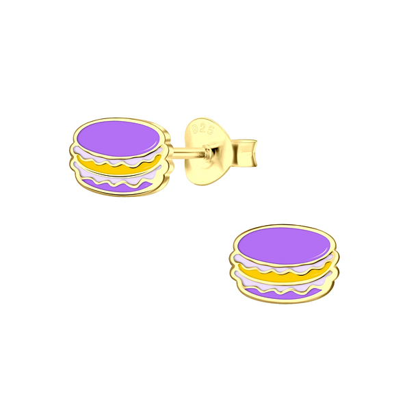 Wholesale Sterling Silver Macaron Ear Studs - JD3847