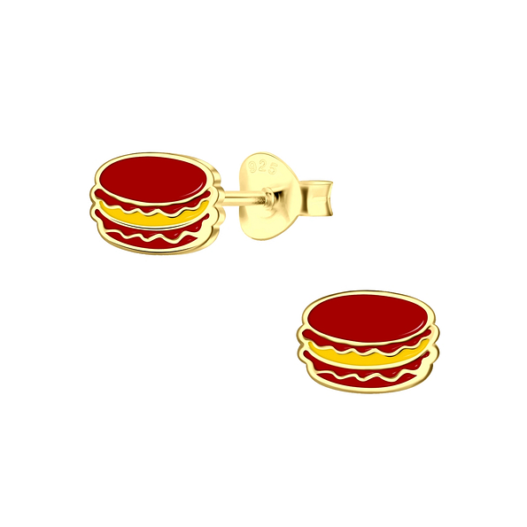 Wholesale Sterling Silver Macaron Ear Studs - JD3844