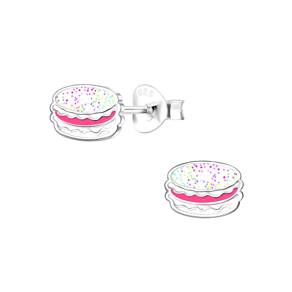 Wholesale Sterling Silver Macaron Ear Studs - JD3849