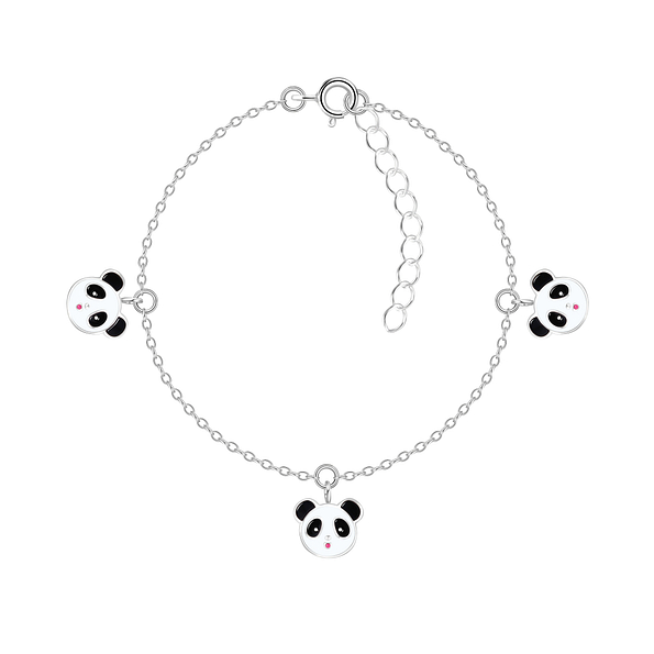 Wholesale Sterling Silver Panda Bracelet - JD6585