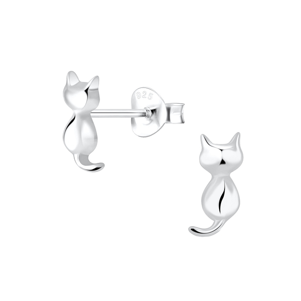Wholesale Sterling Silver Cat Ear Studs - JD6707