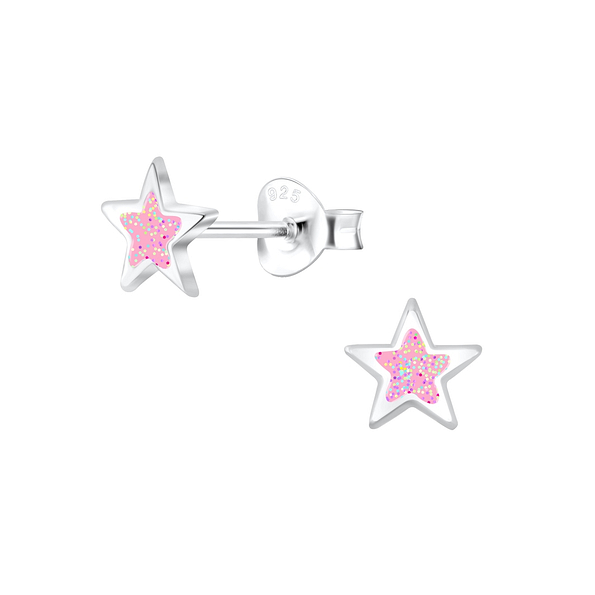 Wholesale Sterling Silver Star Ear Studs - JD7019