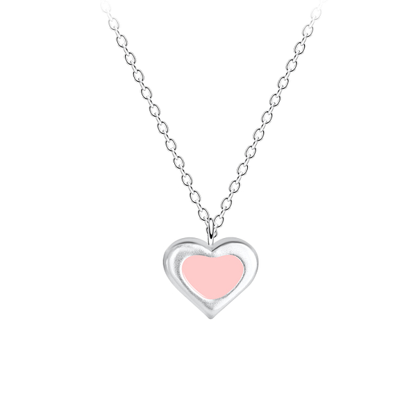 Wholesale Sterling Silver Heart Necklace - JD7282