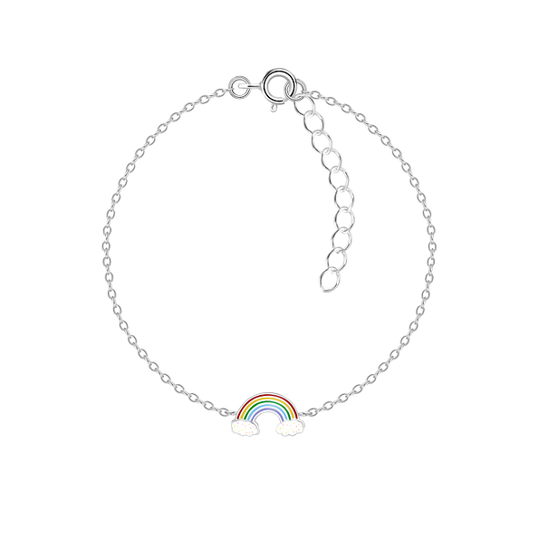 Wholesale Sterling Silver Rainbow Bracelet - JD7328