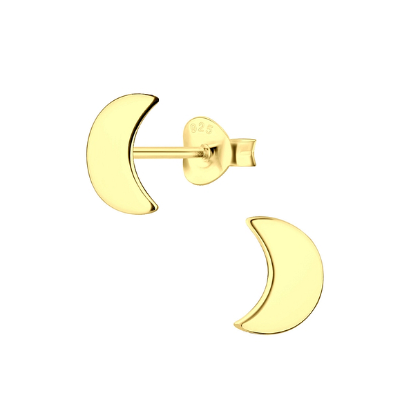 Wholesale Sterling Silver Moon Ear Studs - JD6179