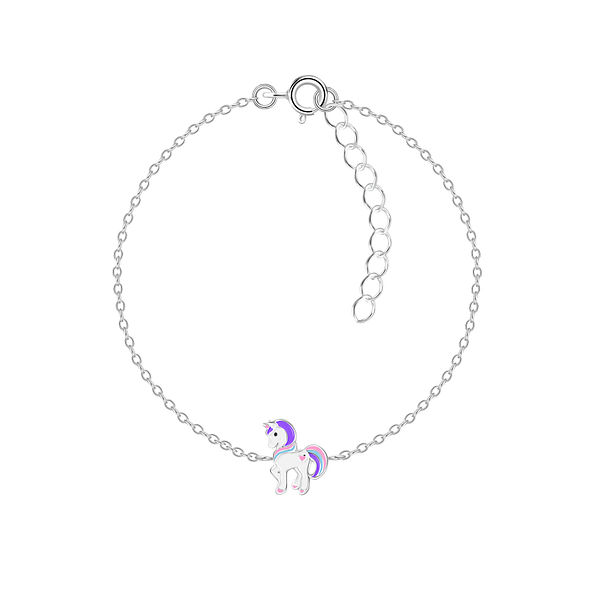Wholesale Sterling Silver Unicorn Bracelet - JD7372