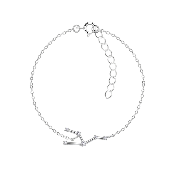 Wholesale Sterling Silver Taurus Constellation Bracelet - JD7939