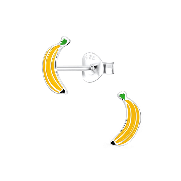 Wholesale Sterling Silver Banana Ear Studs - JD7303