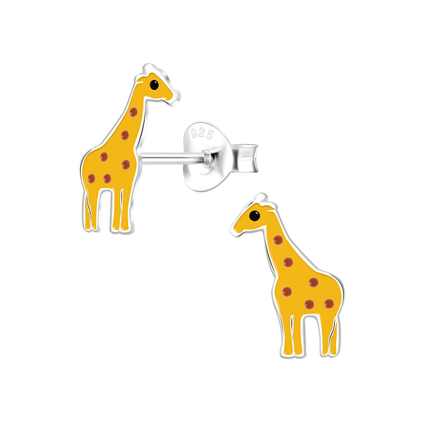 Wholesale Sterling Silver Giraffe Ear Studs - JD6629