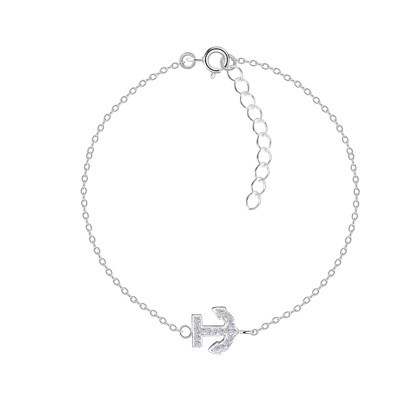 Wholesale Sterling Silver Anchor Bracelet - JD8609