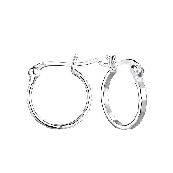 Wholesale 14mm Sterling Silver French Ear Hoops - JD8462