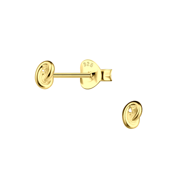 Wholesale Sterling Silver Knot Ear Studs - JD4835