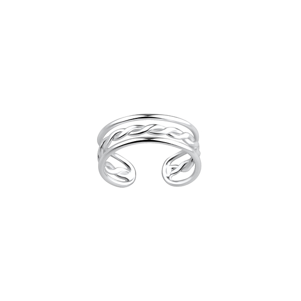 Wholesale Sterling Silver Twisted Ear Cuff - JD9204