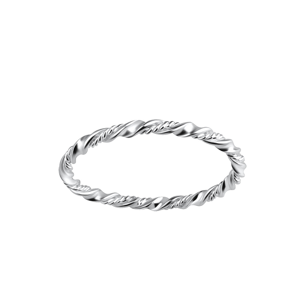 Wholesale Sterling Silver Twisted Ring - JD9260