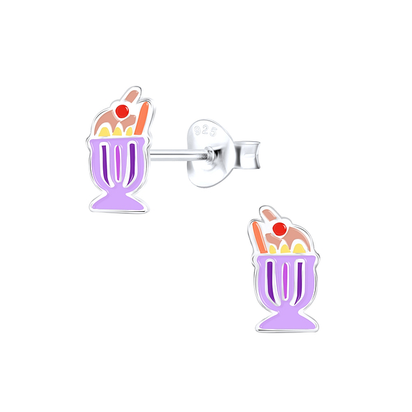 Wholesale Sterling Silver Ice Cream Ear Studs - JD9398