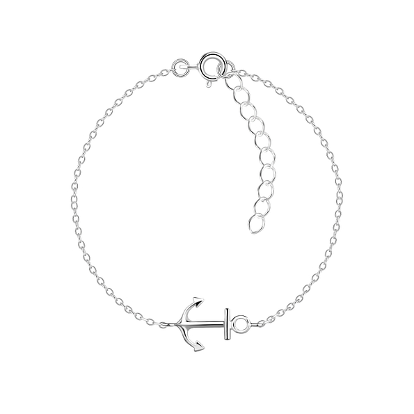 Wholesale Sterling Silver Anchor Bracelet - JD8605