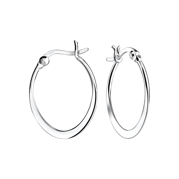 Wholesale Sterling Silver French Lock Ear Hoops - JD9519