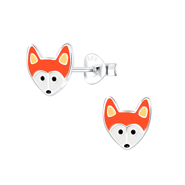Wholesale Sterling Silver Fox Ear Studs - JD9815