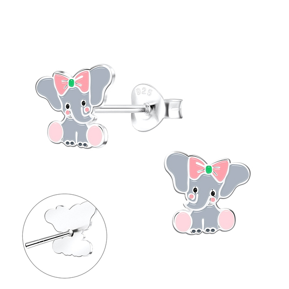 Wholesale Sterling Silver Elephant Ear Studs - JD9746