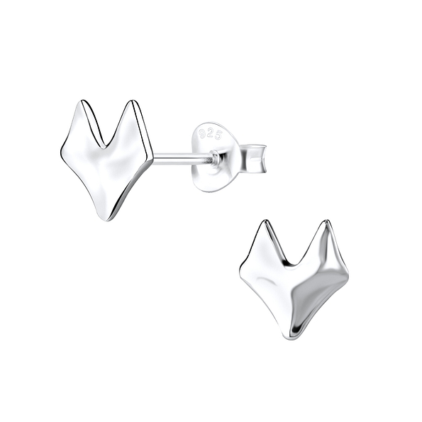 Wholesale Sterling Silver Fox Ear Studs - JD9776