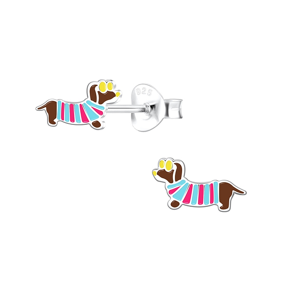 Wholesale Sterling Silver Dog Ear Studs - JD10155