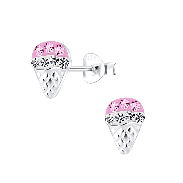 Wholesale Sterling Silver Ice Cream Ear Studs - JD10054