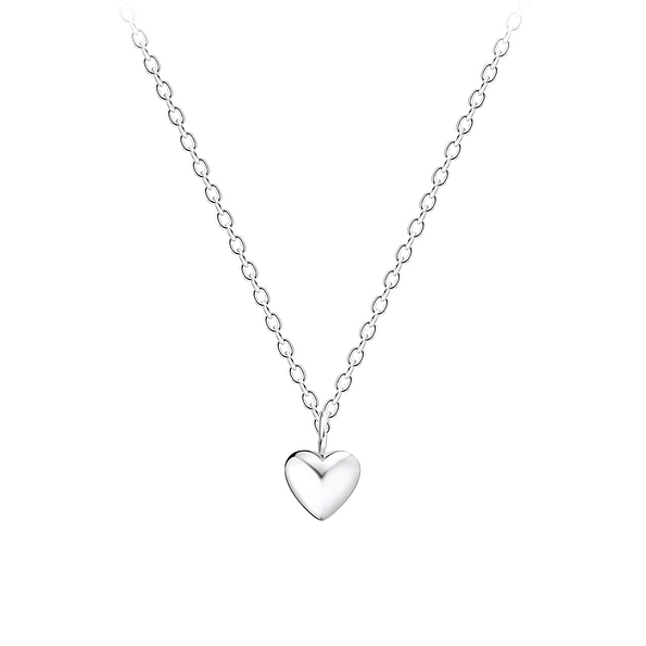 Wholesale Sterling Silver Heart Necklace - JD10005