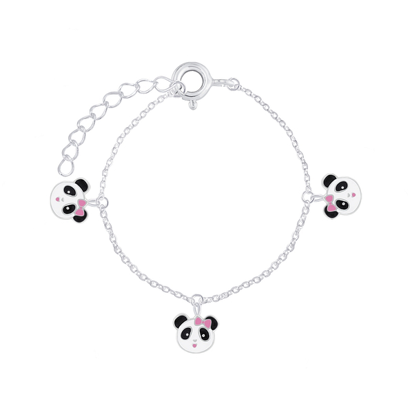 Wholesale Sterling Silver Panda Bracelet - JD6625