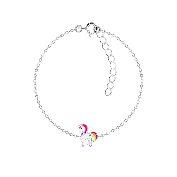 Wholesale Sterling Silver Unicorn Bracelet - JD8783