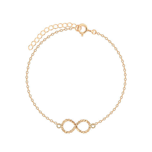 Wholesale Sterling Silver Infinity Twist Bracelet - JD5495