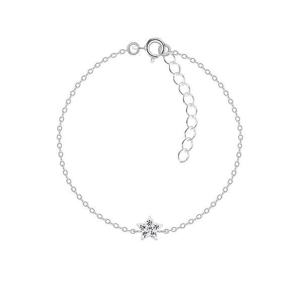 Wholesale Sterling Silver Star Bracelet - JD7336