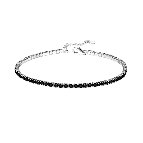 Wholesale Sterling Silver Tennis Bracelet with 2mm Cubic Zirconia - JD8278