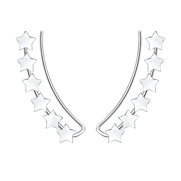 Wholesale Sterling Silver Star Ear Climber  - JD8688