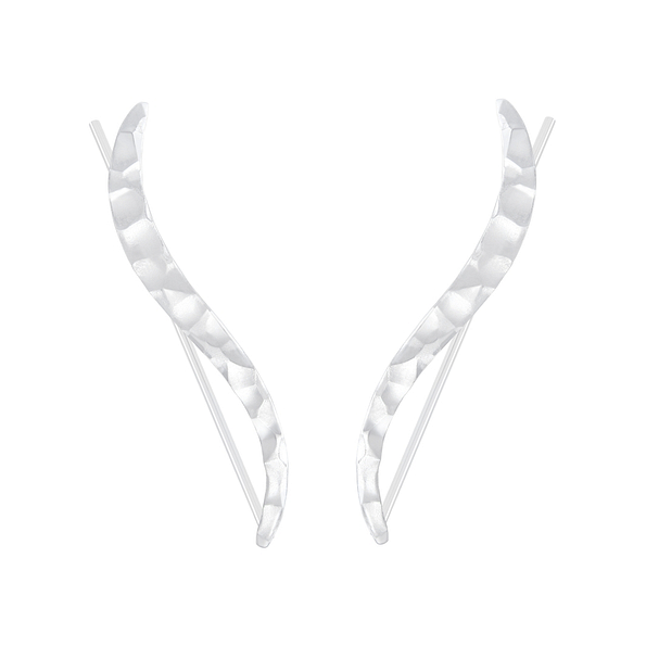 Wholesale Sterling Silver Curved Ear Climbers - JD5348