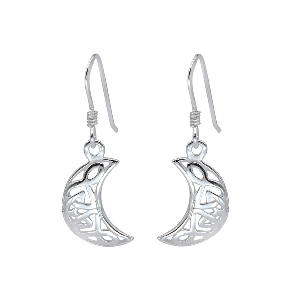 Wholesale Sterling Silver Moon Earrings - JD1469