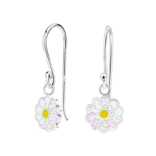 Wholesale Sterling Silver Daisy Flower Earrings - JD10262