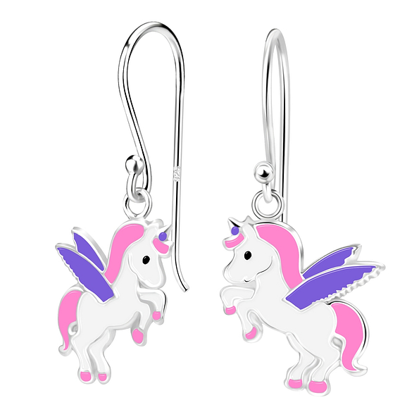 Wholesale Sterling Silver Unicorn Earrings - JD1944