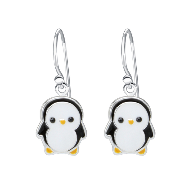 Wholesale Sterling Silver Penguin Earrings - JD1915