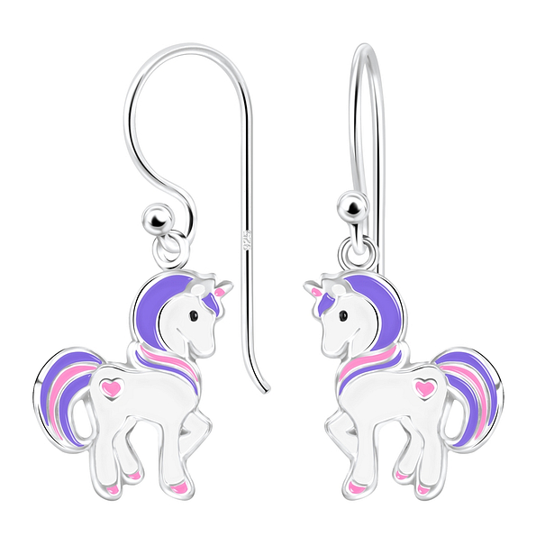 Wholesale Sterling Silver Unicorn Earrings - JD1920