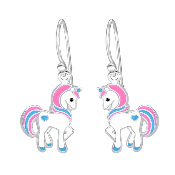 Wholesale Sterling Silver Unicorn Earrings - JD1921