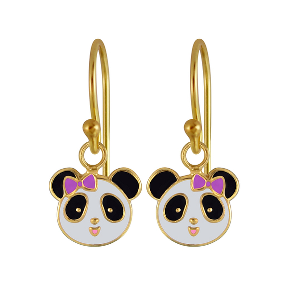 Wholesale Sterling Silver Panda Earrings - JD2975