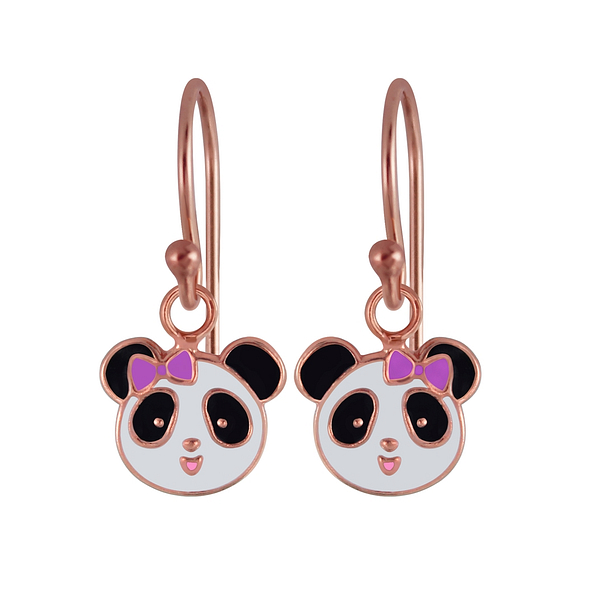 Wholesale Sterling Silver Panda Earrings - JD2976