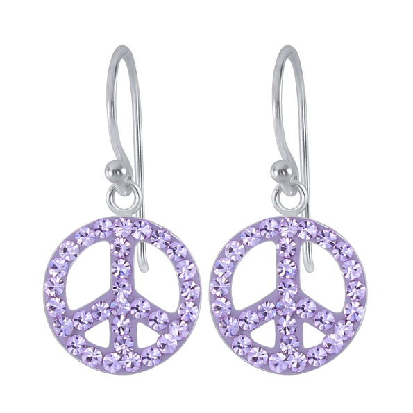 Wholesale Sterling Silver Peace Earrings - JD2118