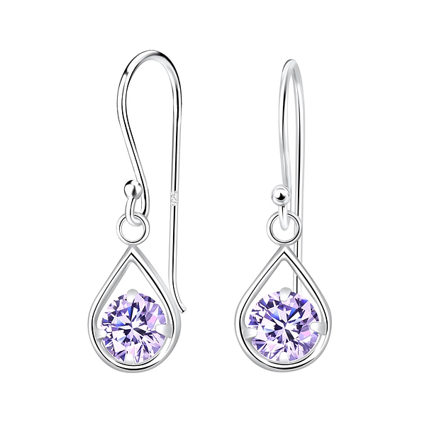Wholesale Sterling Silver Tear Drop Dangle Earrings - JD2644