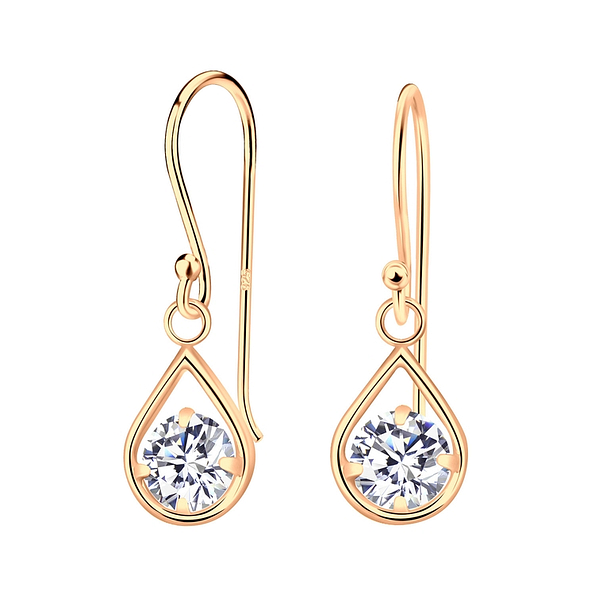 Wholesale Sterling Silver Tear Drop Dangle Earrings - JD2866