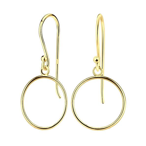 Wholesale Sterling Silver Circle Earrings - JD7798