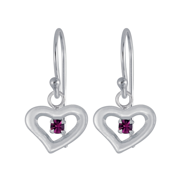 Wholesale Sterling Silver Heart Earrings - JD4044